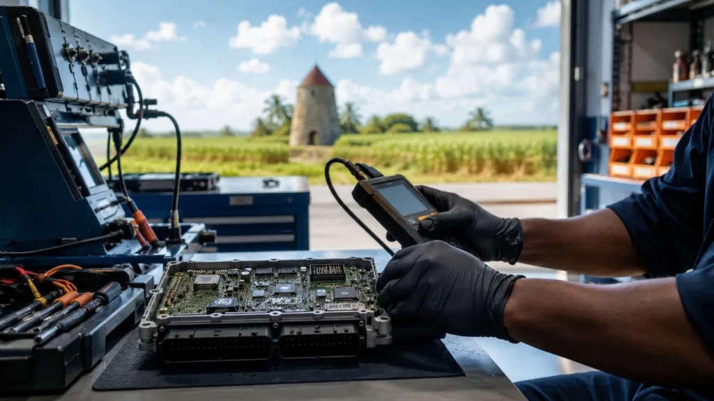 Réparation électronique et reprogrammation moteur à Marie-Galante