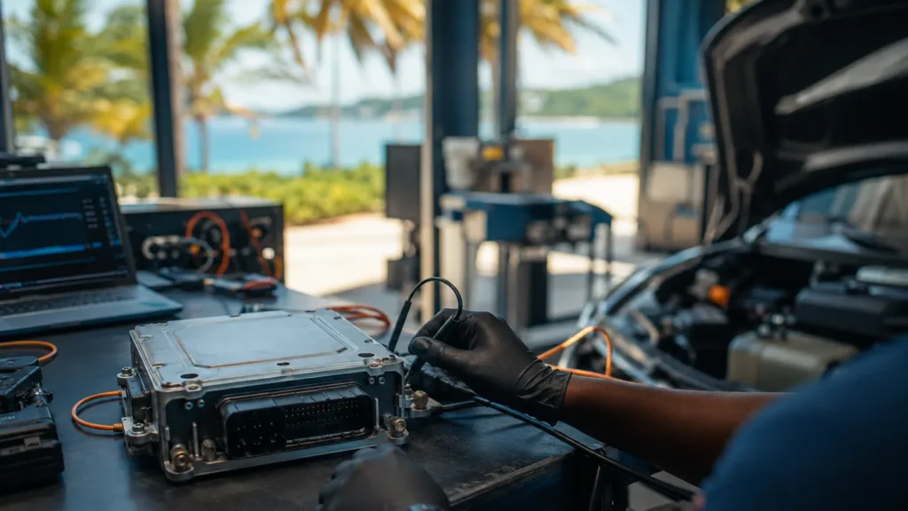 Réparation électronique et reprogrammation moteur à Sainte-Anne