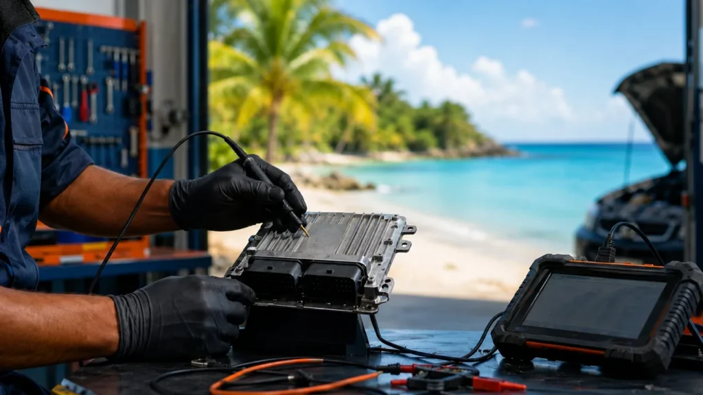 Réparation électronique et reprogrammation moteur à Sainte-Rose